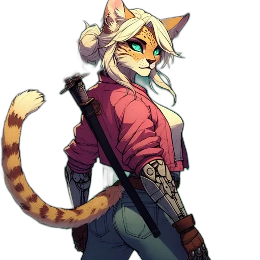 staff, weapon, jacket, animal transparent PNG cut-out