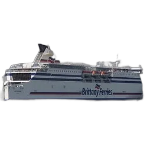 3d render, large, ferry, boat transparent PNG cut-out