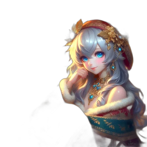 crown, staff, dress, weapon transparent PNG cut-out