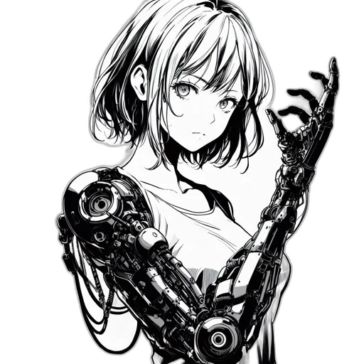 robot, weapon, sword, dress transparent PNG cut-out