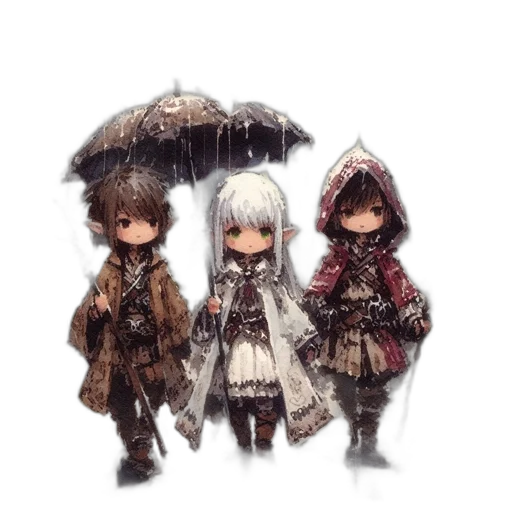 umbrella, staff, jacket, weapon transparent PNG cut-out