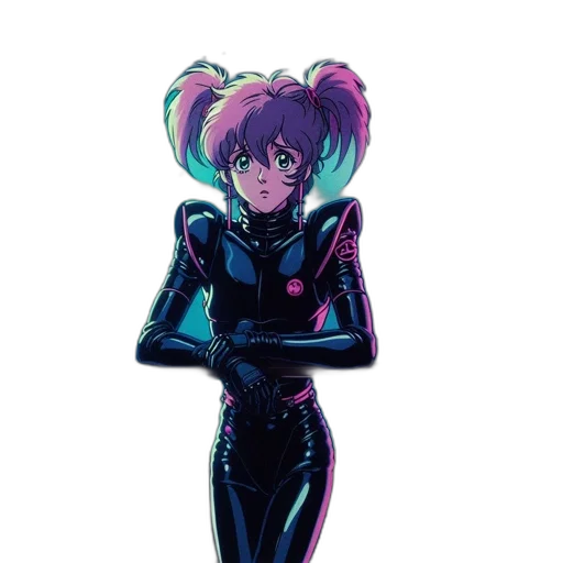 robot, jacket, creature, weapon transparent PNG cut-out
