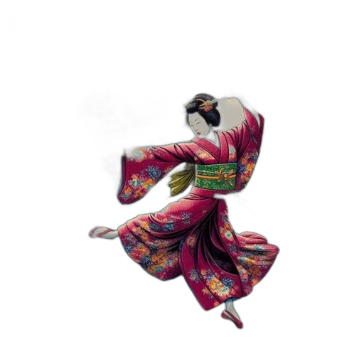 dress, mask, staff, flower transparent PNG cut-out
