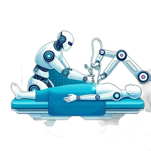 robot, concept art, 3d render, cyberpunk transparent PNG cut-out