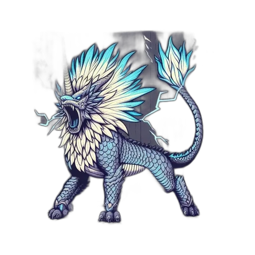 dragon, creature, staff, animal transparent PNG cut-out