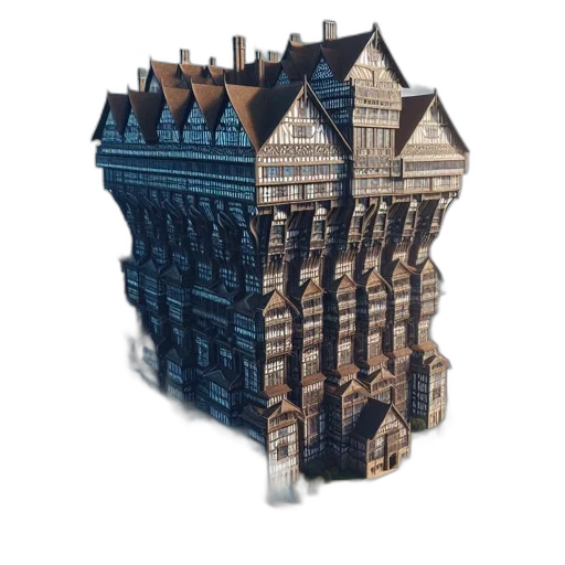 building, crown, furniture, 3d render transparent PNG cut-out