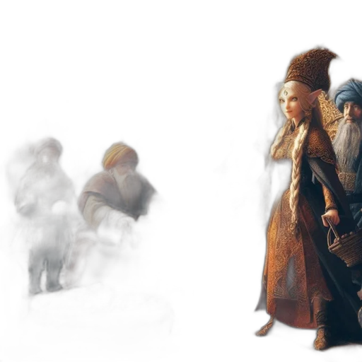 concept art, fantasy art, photorealistic, 3d render transparent PNG cut-out