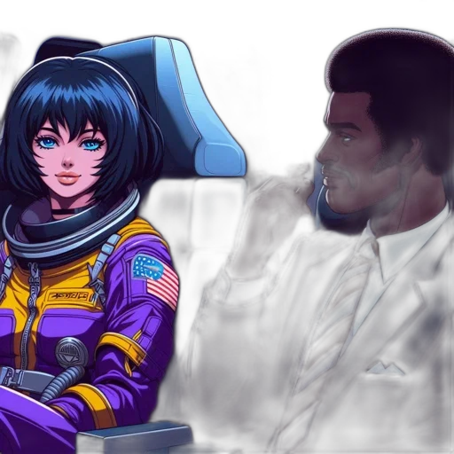 concept art, anime, comic book art, vaporwave transparent PNG cut-out