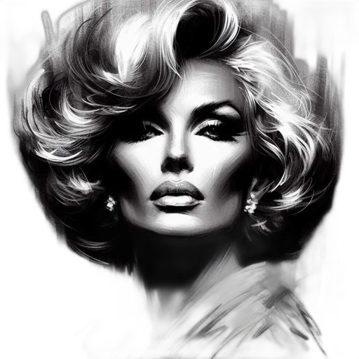 hair, face, photorealistic, pencil sketch transparent PNG cut-out