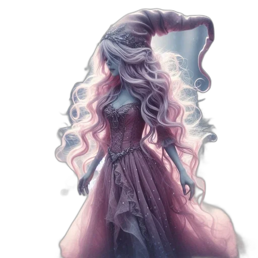 dress, hair, crown, face transparent PNG cut-out
