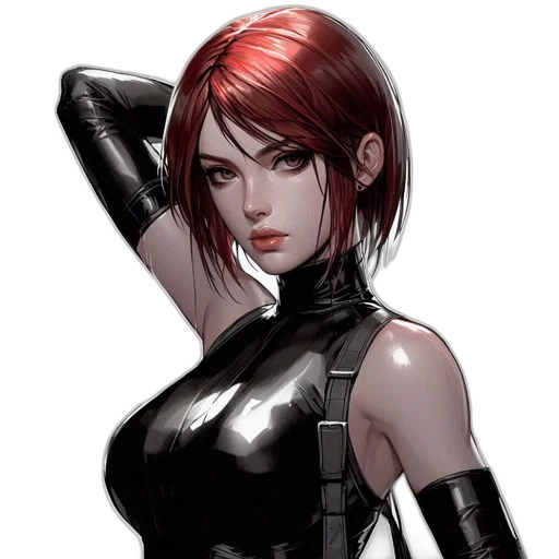 comic book art, concept art, fantasy art, cyberpunk transparent PNG cut-out