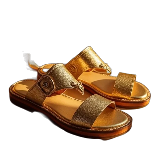 shoes, golden, sandals, gold transparent PNG cut-out