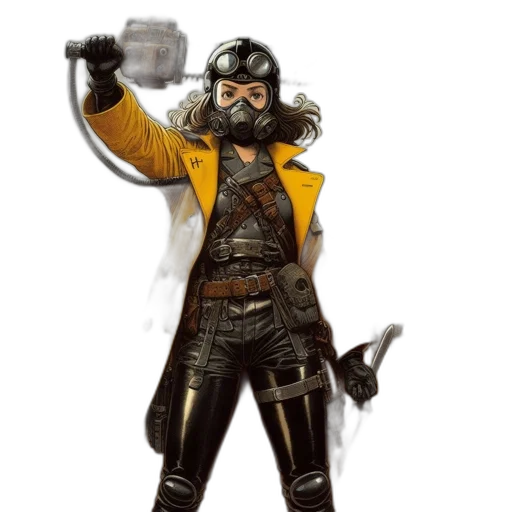 staff, weapon, jacket, concept art transparent PNG cut-out