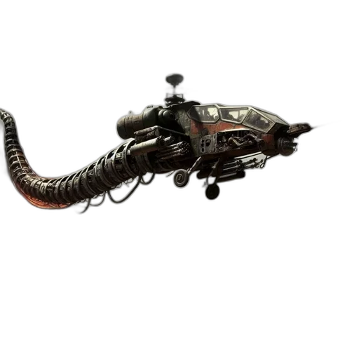 weapon, dragon, staff, robot transparent PNG cut-out