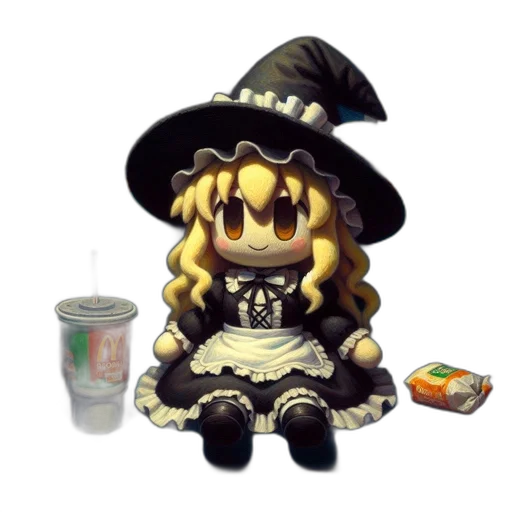hat, food, staff, creature transparent PNG cut-out