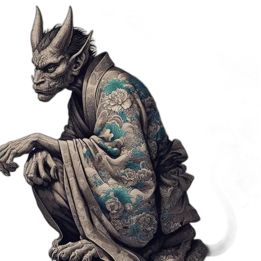 dragon, staff, mask, creature transparent PNG cut-out