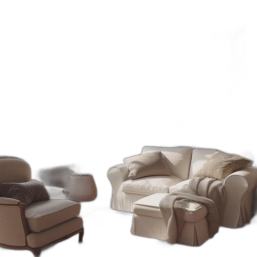furniture, 3d render, photorealistic, concept art transparent PNG cut-out