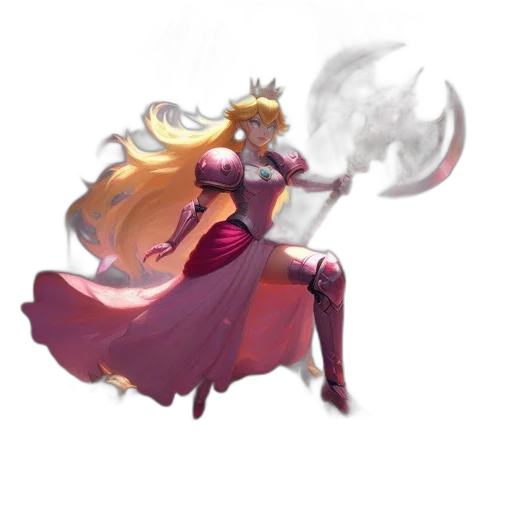 dress, staff, crown, sword transparent PNG cut-out