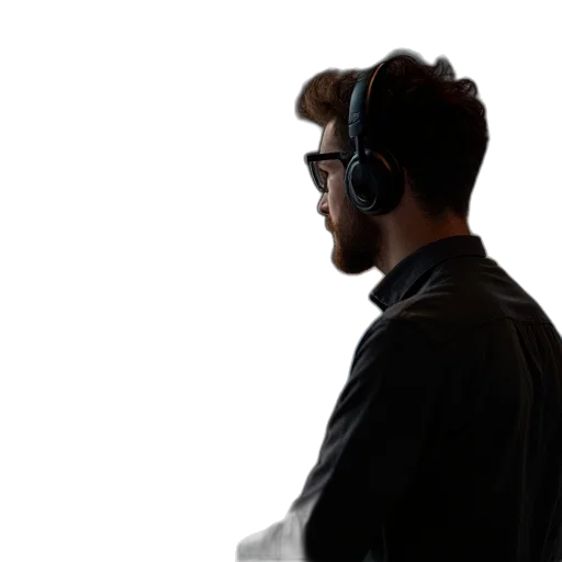 staff, jacket, face, robot transparent PNG cut-out