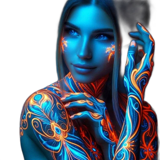 robot, face, jewelry, dress transparent PNG cut-out