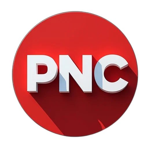 3d render, pnc, logo transparent PNG cut-out