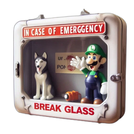 concept art, 3d render, break, glass transparent PNG cut-out