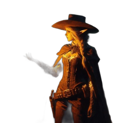 hat, staff, dress, jacket transparent PNG cut-out