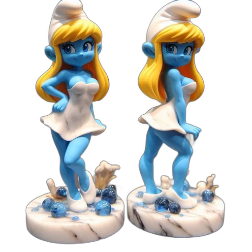 3d render, concept art, fantasy art, blue transparent PNG cut-out