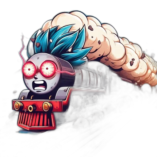 weapon, staff, creature, hair transparent PNG cut-out