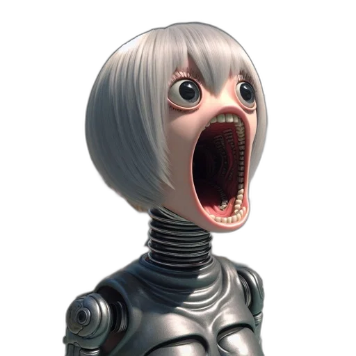 robot, creature, face, mask transparent PNG cut-out