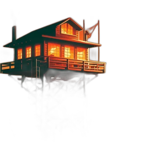 building, furniture, concept art, 3d render transparent PNG cut-out