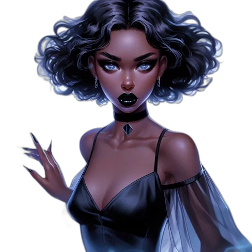 dress, jewelry, fantasy art, comic book art transparent PNG cut-out