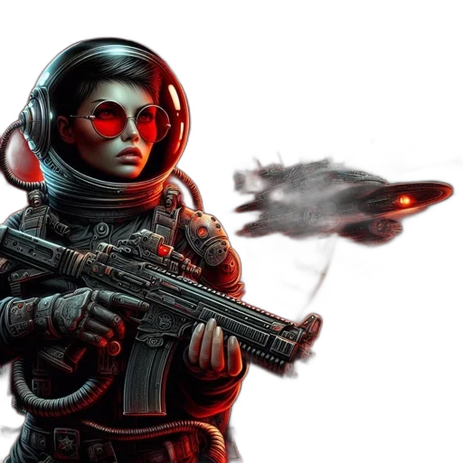weapon, mask, concept art, cyberpunk transparent PNG cut-out