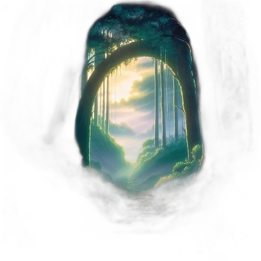 tree, bottle, creature, mask transparent PNG cut-out