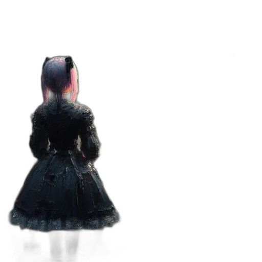 dress, robot, hair, creature transparent PNG cut-out