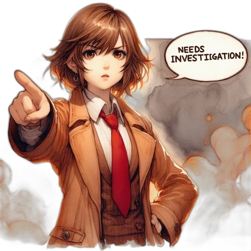 jacket, staff, concept art, anime transparent PNG cut-out