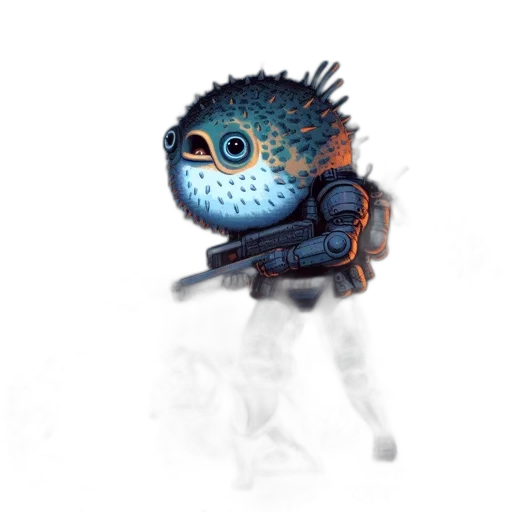 robot, staff, creature, animal transparent PNG cut-out