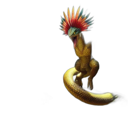 dragon, creature, animal, staff transparent PNG cut-out