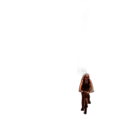 dress, hair, umbrella, staff transparent PNG cut-out