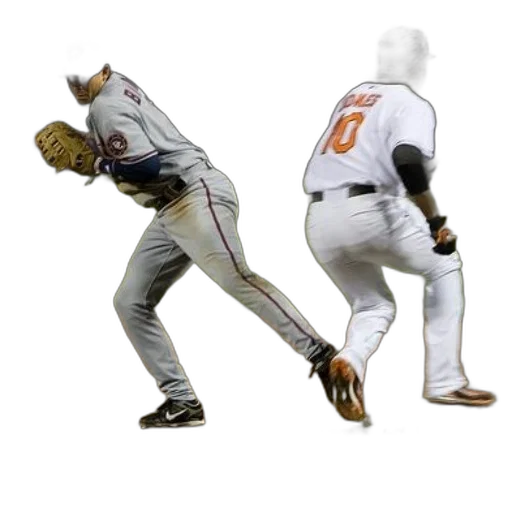 creature, baseball, player, grey transparent PNG cut-out