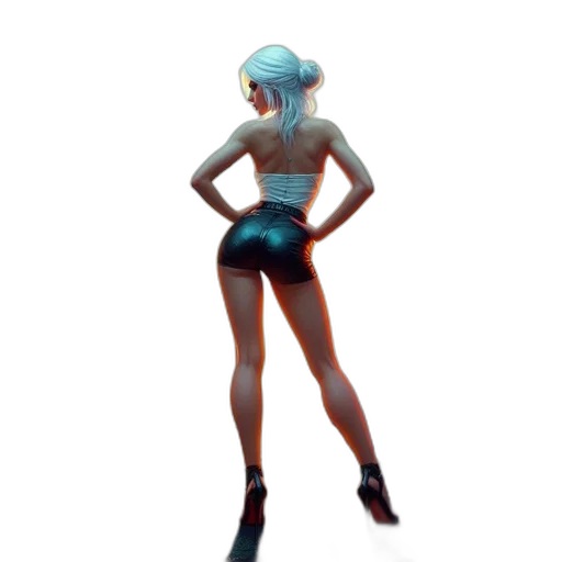 dress, robot, jacket, staff transparent PNG cut-out