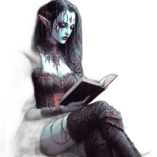 dress, mask, fantasy art, comic book art transparent PNG cut-out