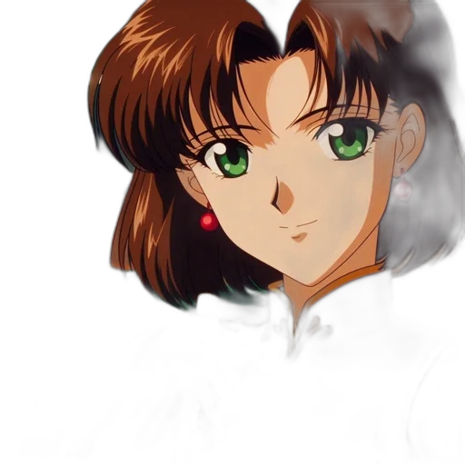 face, hair, anime, photorealistic transparent PNG cut-out