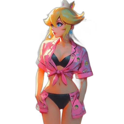 dress, vaporwave, concept art, 3d render transparent PNG cut-out