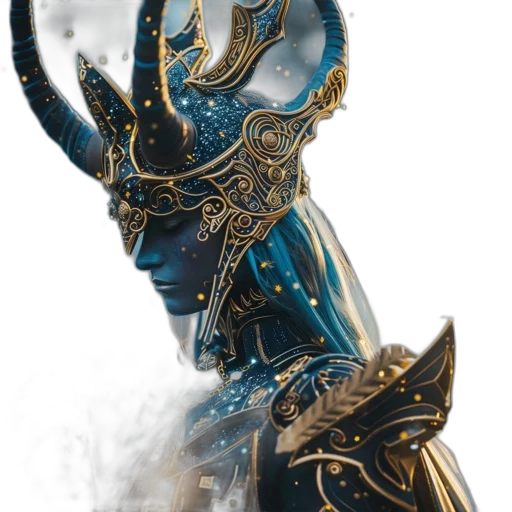 mask, dragon, crown, staff transparent PNG cut-out
