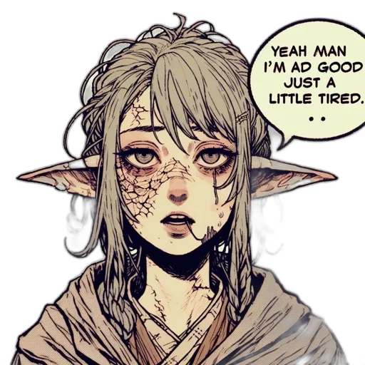 fantasy art, concept art, comic book art, watercolor transparent PNG cut-out