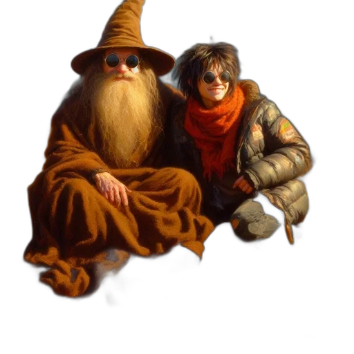 hat, jacket, concept art, fantasy art transparent PNG cut-out
