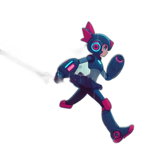 robot, staff, weapon, creature transparent PNG cut-out
