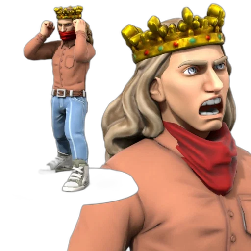 crown, hat, 3d render, concept art transparent PNG cut-out
