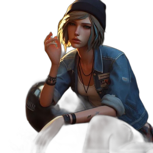jacket, face, hat, weapon transparent PNG cut-out